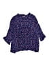 MARNI Hearts Blue 3/4 Sleeve Blouse Size 14 - photo 1