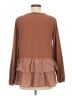 Doe & Rae Brown Long Sleeve Blouse Size M - photo 2