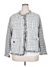 Nic + Zoe Checkered-gingham Gray Jacket Size 2X - photo 1