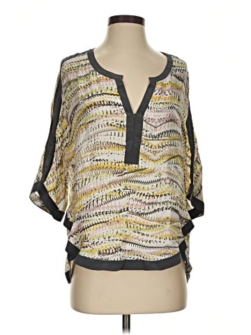 Michael Stars 3/4 Sleeve Silk Top (view 1)
