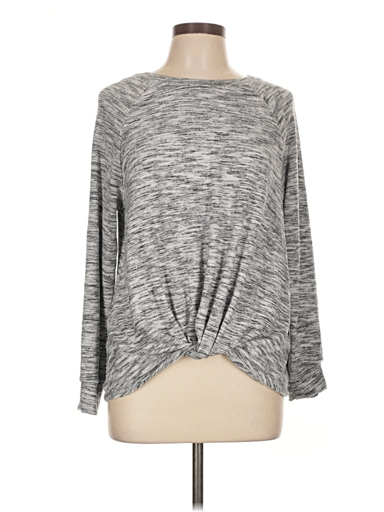 Pre-owned Time And Tru Pullover Sweater In Gray