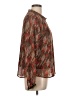 Molly Bracken 100% Polyester Brown Long Sleeve Blouse Size L - photo 4