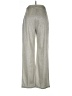 Le Lis 100% Polyester Chevron-herringbone Silver Casual Pants Size L - photo 2