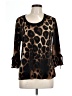 Diana Belle Brown 3/4 Sleeve Blouse Size L - photo 1
