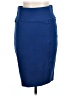 Betabrand Solid Blue Formal Skirt Size Lg Petite - photo 1