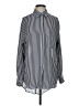 Silence and Noise 100% Polyester Stripes Black Long Sleeve Blouse Size S - photo 1