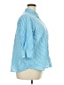 Cato Stripes Blue 3/4 Sleeve Button-Down Shirt Size 18 - photo 4