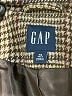 Gap Houndstooth Brown Coat Size XL (tall) - photo 6
