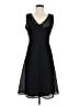 Unbranded 100% Polyester Polka Dots Black Cocktail Dress Size 8 - photo 1