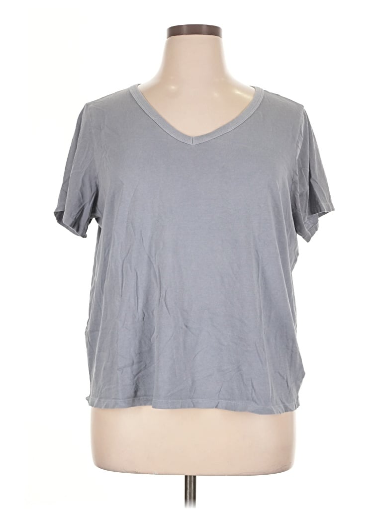 Pre-owned Old Navy Short Sleeve T-shirt In Gray