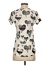 Zara Basic Hearts Gray Short Sleeve Top Size S - photo 2