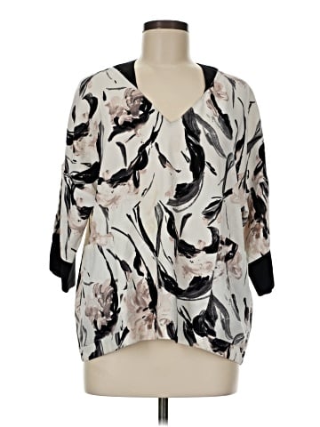 Zara Basic 3/4 Sleeve Blouse (view 1)