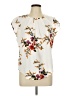 Unbranded 100% Polyester Floral Ivory Sleeveless Blouse Size L - photo 1