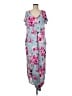 Assorted Brands Floral Blue Casual Dress Size M - photo 1