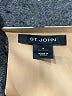 St. John 100% Silk Animal Print Brown Sleeveless Silk Top Size 8 - photo 6