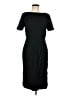 H&M Solid Black Casual Dress Size L - photo 1