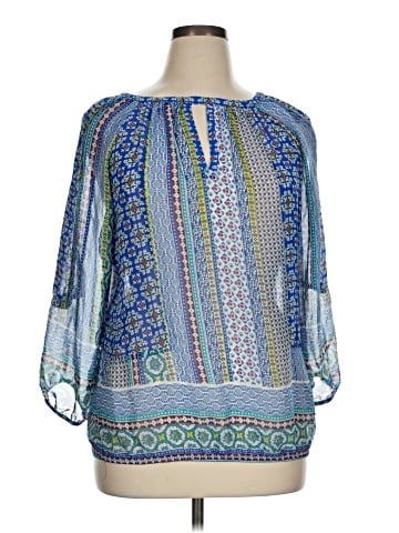 New Directions 3/4 Sleeve Blouse (view 1)