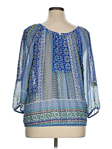 New Directions 3/4 Sleeve Blouse (view 2)