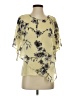 Alyx 100% Polyester Yellow Short Sleeve Blouse Size S - photo 1