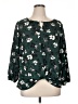 West Kei 100% Polyester Green 3/4 Sleeve Blouse Size XL - photo 1