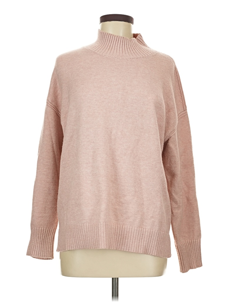 Pre-owned M Magaschoni Turtleneck Sweater In Tan