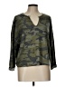 Alya Camo Green 3/4 Sleeve Top Size L - photo 1