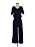 Anrabess Solid Blue Jumpsuit Size S - photo 1