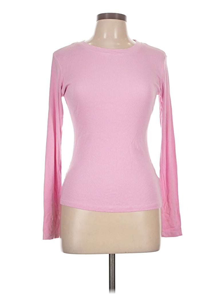 Pre-owned Assorted Brands Long Sleeve T-shirt In Pink