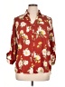 A. Byer 100% Polyester Floral Red 3/4 Sleeve Blouse Size XL - photo 1
