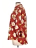 A. Byer 100% Polyester Floral Red 3/4 Sleeve Blouse Size XL - photo 5