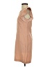 Ann Taylor 100% Polyester Solid Tan Casual Dress Size 0 - photo 5