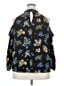 Blush 100% Polyester Floral Black 3/4 Sleeve Blouse Size 2X - photo 2