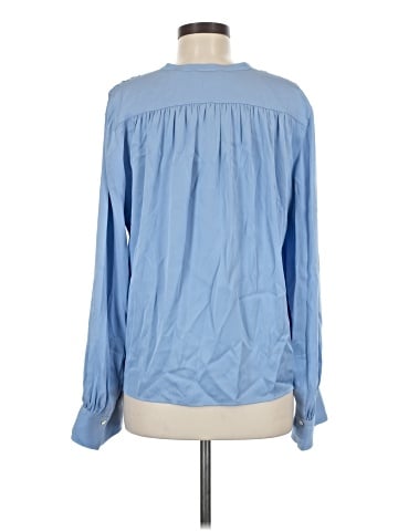 Vince. Long Sleeve Silk Top (view 2)