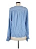 Vince. Blue Long Sleeve Silk Top Size M - photo 2