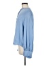 Vince. Blue Long Sleeve Silk Top Size M - photo 5
