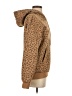 Shein 100% Polyester Animal Print Brown Pullover Hoodie Size 2 - photo 4