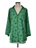CAbi Floral Green 3/4 Sleeve Button-Down Shirt Size S - photo 1