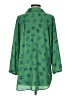 CAbi Floral Green 3/4 Sleeve Button-Down Shirt Size S - photo 2