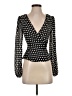 About Us 100% Polyester Polka Dots Black Long Sleeve Blouse Size XS - photo 1