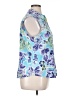 Chico's 100% Cotton Blue Purple Sleeveless Button-Down Shirt Size XL (3) - photo 4