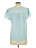 A New Day 100% Polyester Teal Short Sleeve Top Size L - photo 2