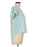 A New Day 100% Polyester Teal Short Sleeve Top Size L - photo 4