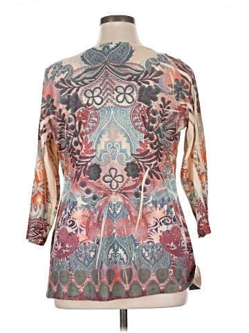 One World 3/4 Sleeve Blouse (view 2)