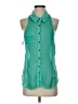 We the Free 100% Polyester Teal Sleeveless Blouse Size S - photo 1