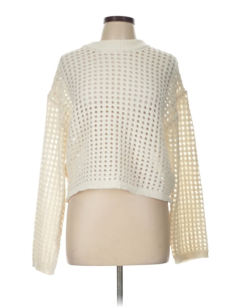 Pre-owned Line & Dot Pullover Sweater In Ivory