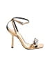 Schutz 100% Leather Gold Sandals Size 6 - photo 1