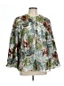 Rich Radi Q's 100% Polyester Print Green Raincoat Size L - photo 1