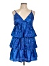 TCEC 100% Polyester Blue Cocktail Dress Size L - photo 1