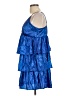 TCEC 100% Polyester Blue Cocktail Dress Size L - photo 5