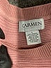 Carmen Carmen Marc Valvo Pink Pullover Sweater Size L - photo 7